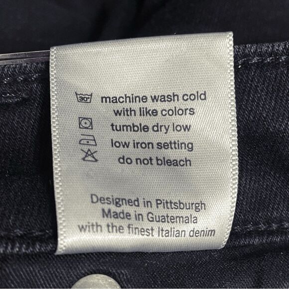 Revtown Jeans Decade Denim Size 28 | 6 Mid Rise Skinny Ankle Jean Jet Black Wash - Picture 13 of 14